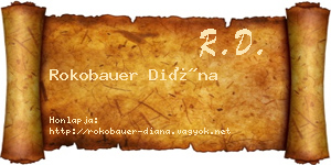 Rokobauer Diána névjegykártya