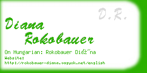 diana rokobauer business card